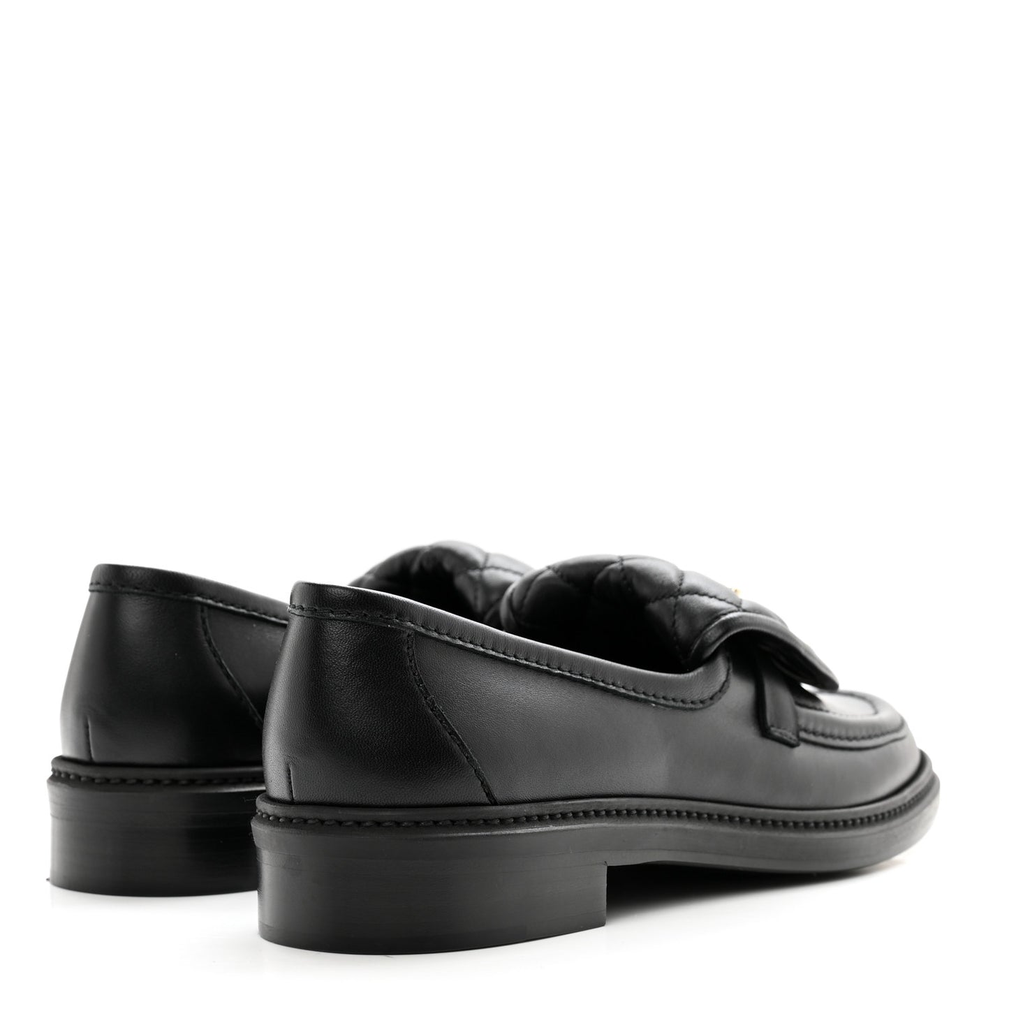 Lambskin Quilted CC Turnlock Loafers 39.5 Black