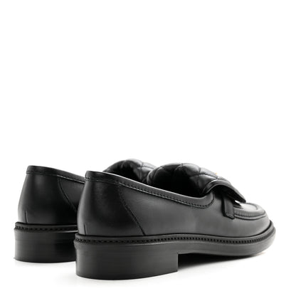 Chanel Lambskin Quilted CC Turnlock Loafers 39.5 Black 4 of 8