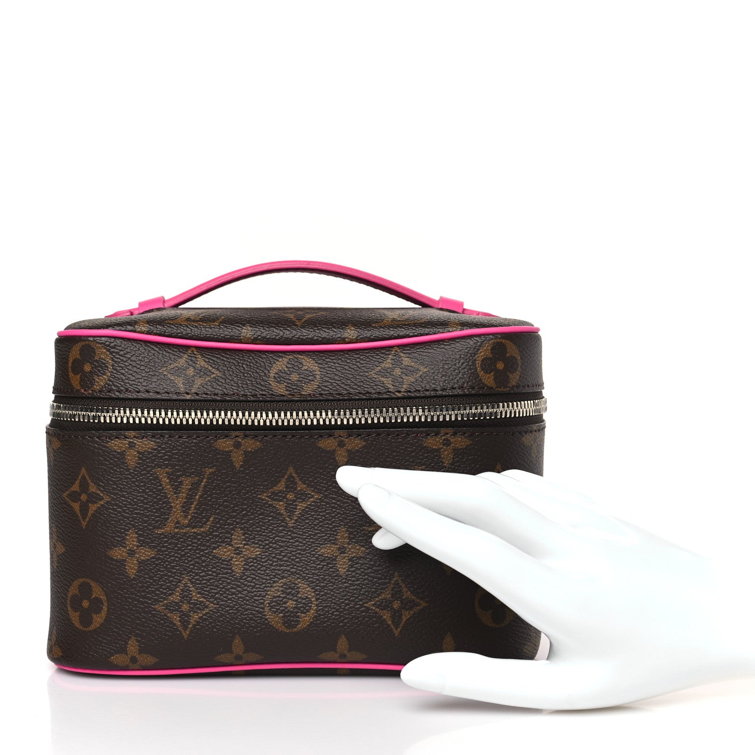 Louis Vuitton Monogram Macassar Nice Mini Fuchsia 2 of 8