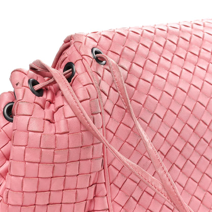 Bottega Veneta Nappa Intrecciato Crossbody Flap Bag Pink 8 of 9