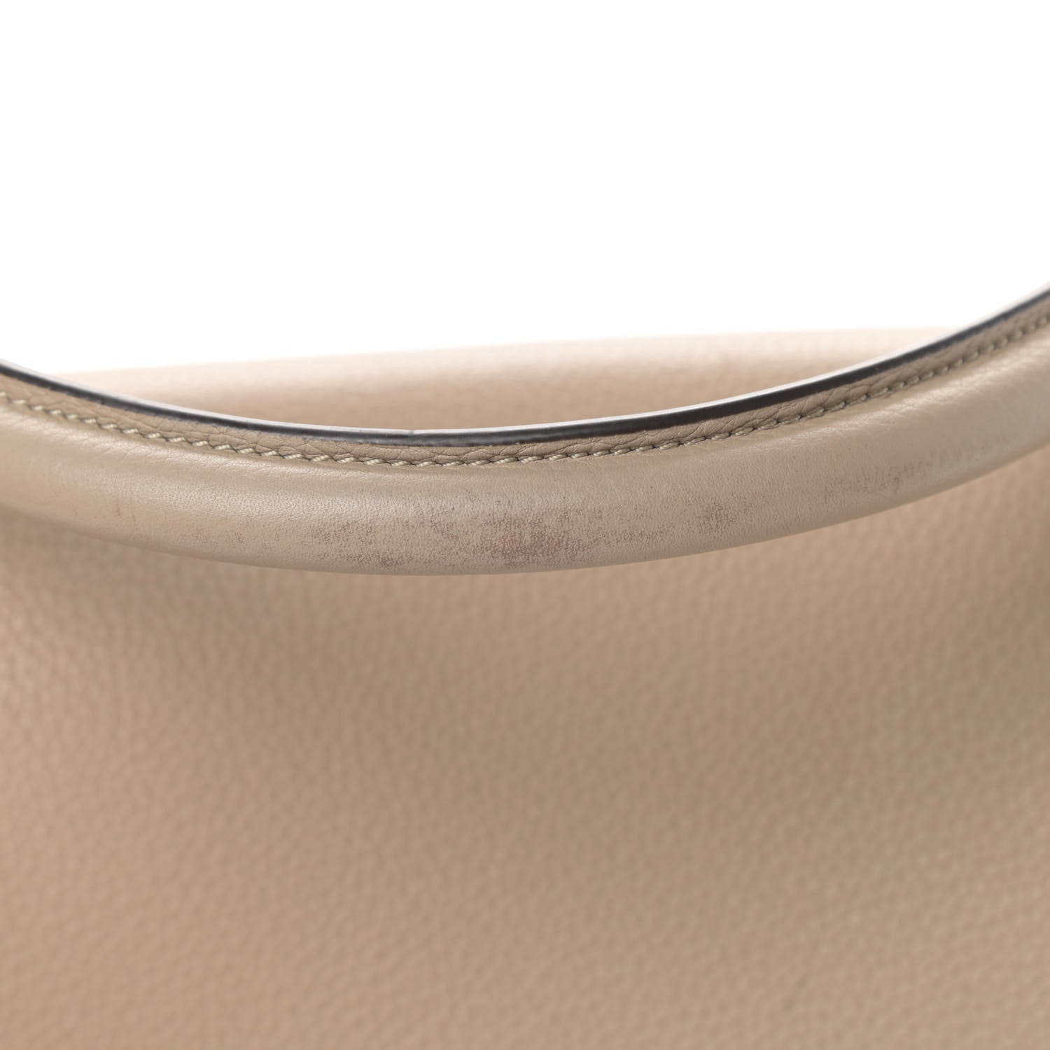 Celine Drummed Calfskin Suede Small Trapeze Dune 17 of 19