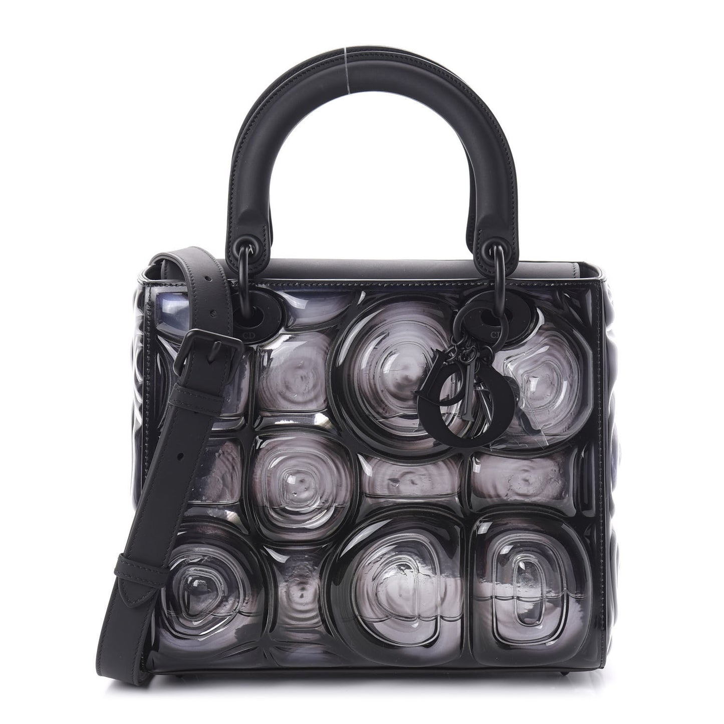 Ultra Matte Calfskin PVC Medium Kohei Nawa Lady Art Black