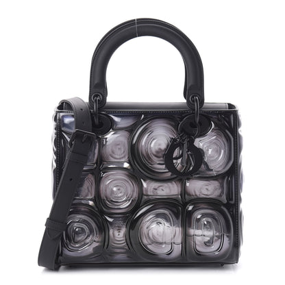 Christian Dior Ultra Matte Calfskin PVC Medium Kohei Nawa Lady Art Black 1 of 10