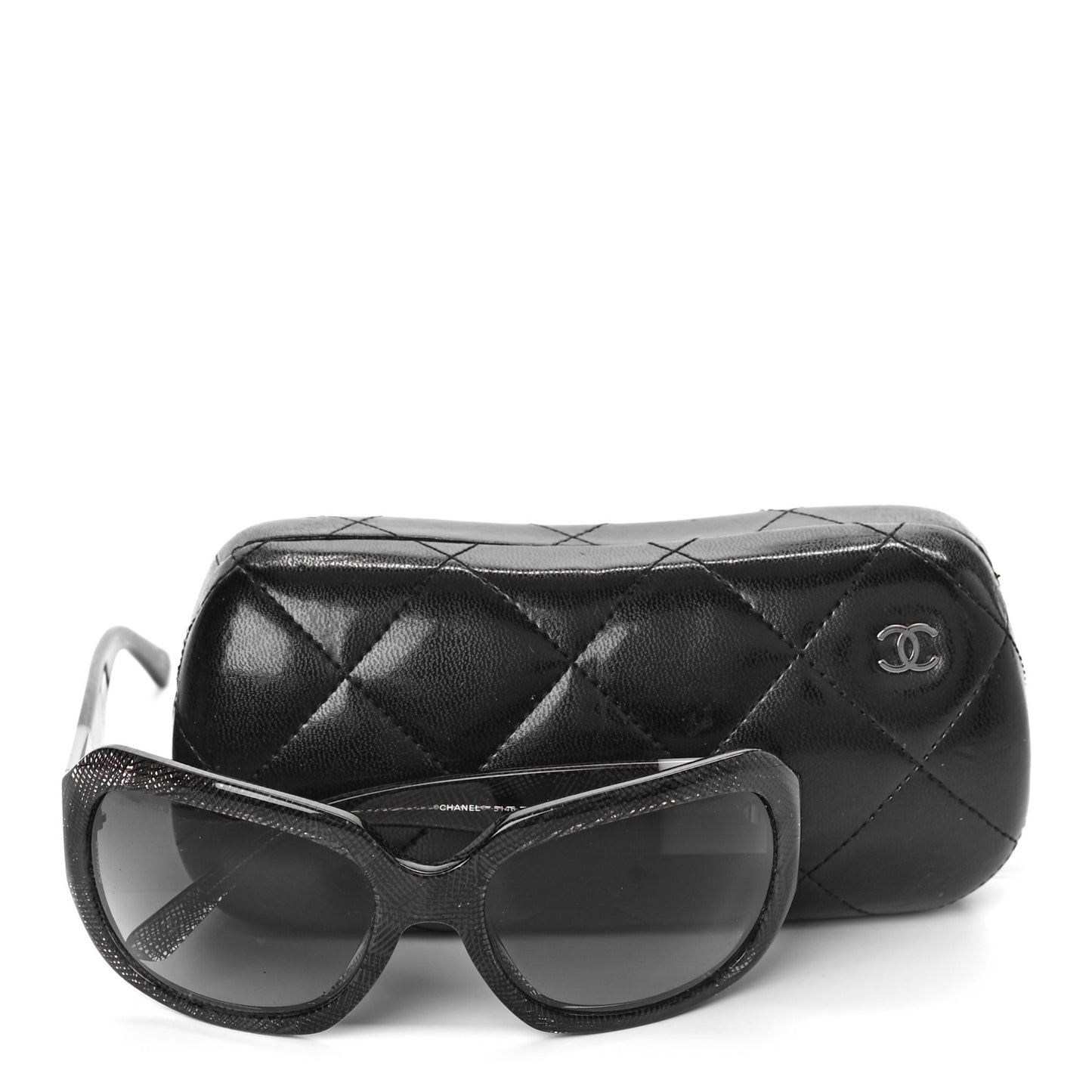 Acetate CC Lace Effect Sunglasses 5146 Black White