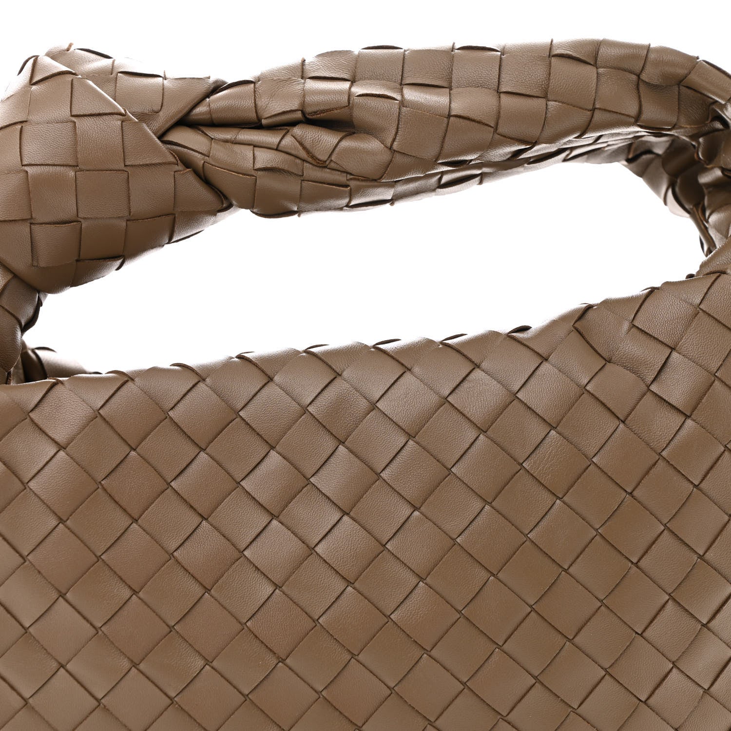 Bottega Veneta Nappa Intrecciato Teen Jodie Hobo Taupe Grey 8 of 10