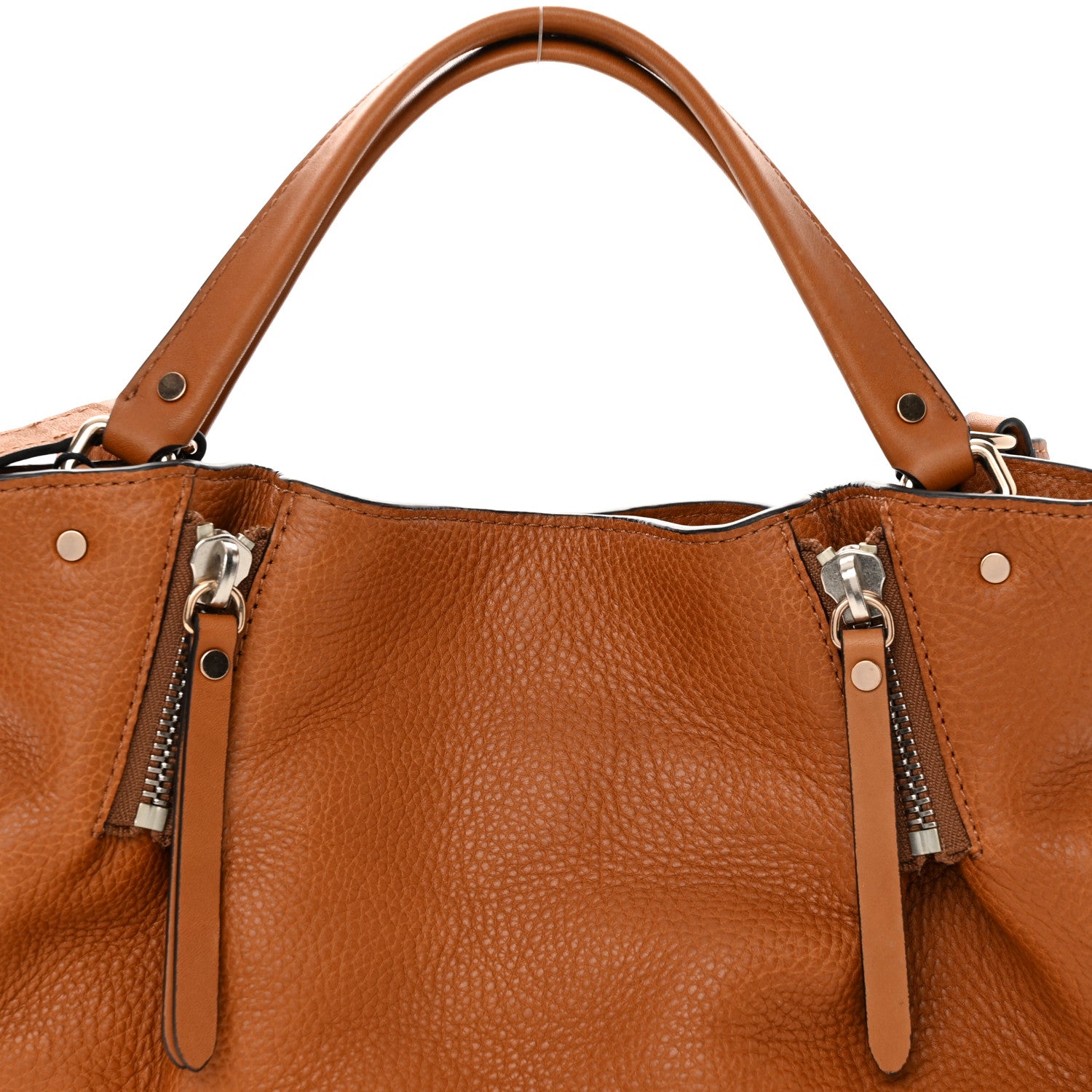 Burberry Grainy Calfskin House Check Small Maidstone Saddle Brown 10 of 24