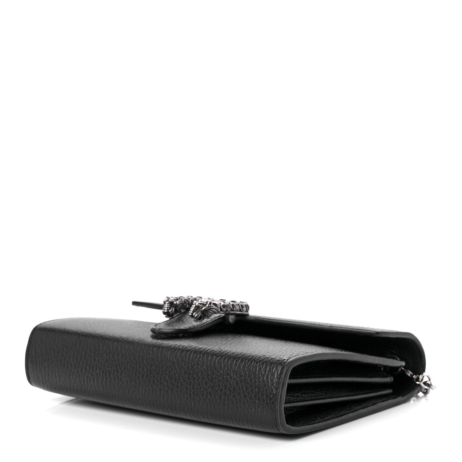 Gucci Calfskin Mini Dionysus Chain Wallet Black 9 of 11