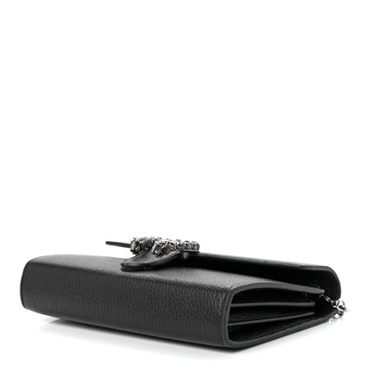 Gucci Calfskin Mini Dionysus Chain Wallet Black 9 of 11
