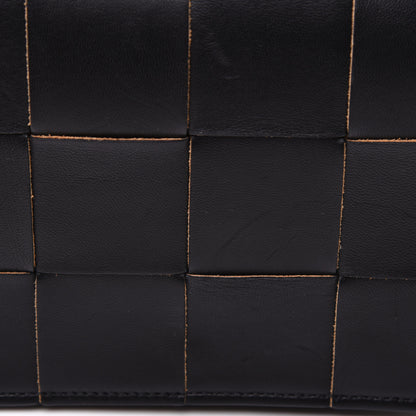 Bottega Veneta Lambskin Maxi Intrecciato Mini Cassette Crossbody Bag Black 14 of 18