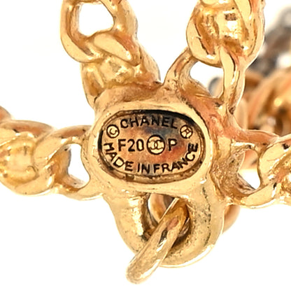 Chanel Crystal CC Chain Cuff Single Earring Gold Silver 4 of 4