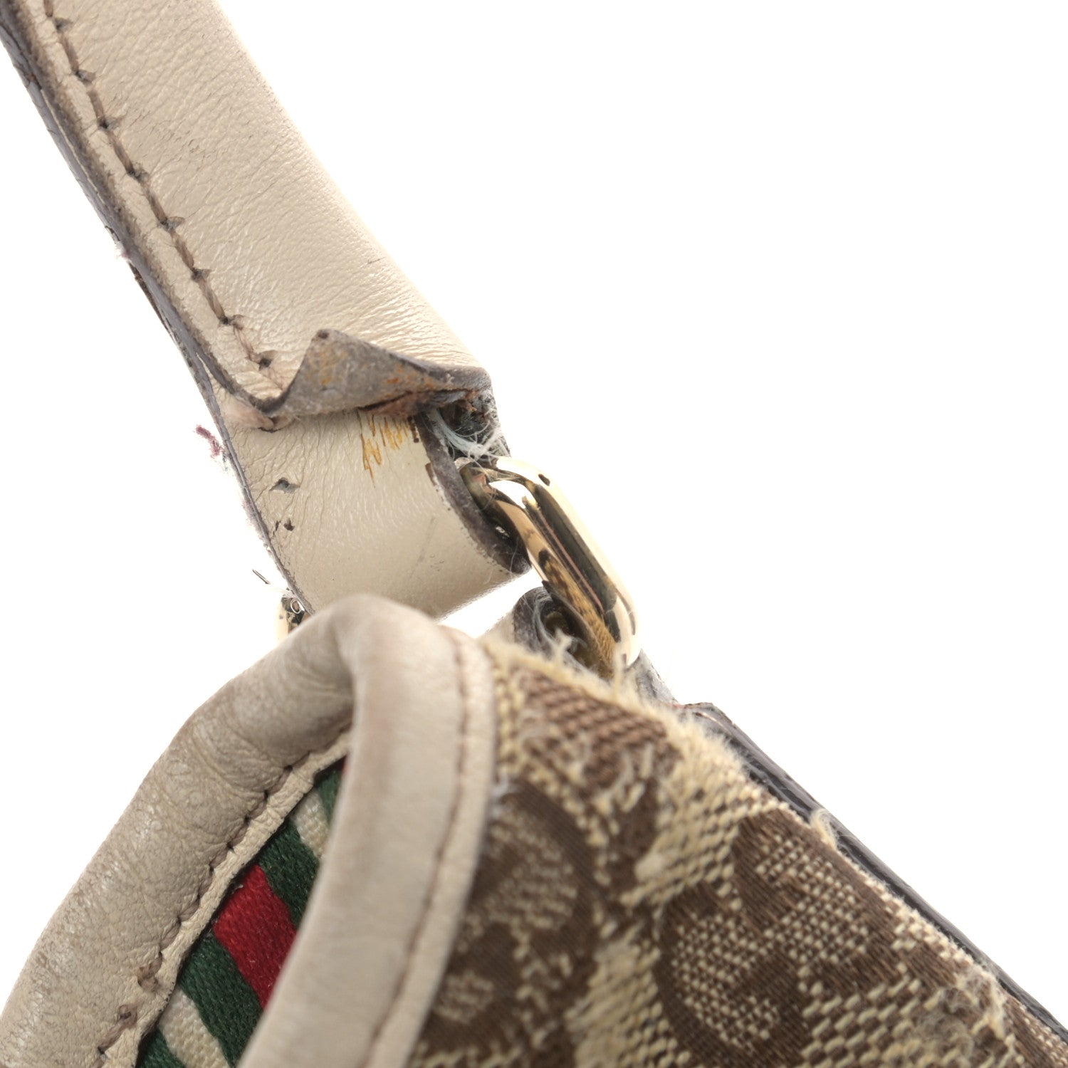 Gucci Monogram Medium New Britt Hobo Off White 16 of 21