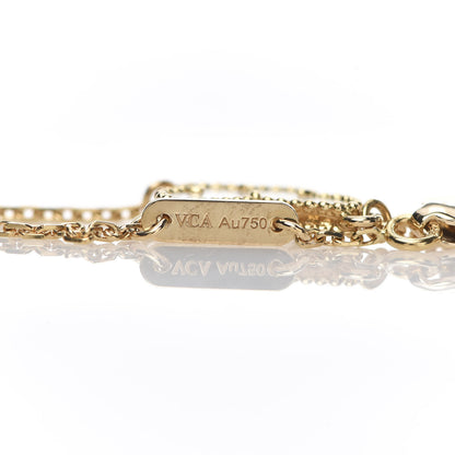 Van Cleef & Arpels 18K Yellow Gold Mother of Pearl Sweet Alhambra Butterfly Bracelet 4 of 4
