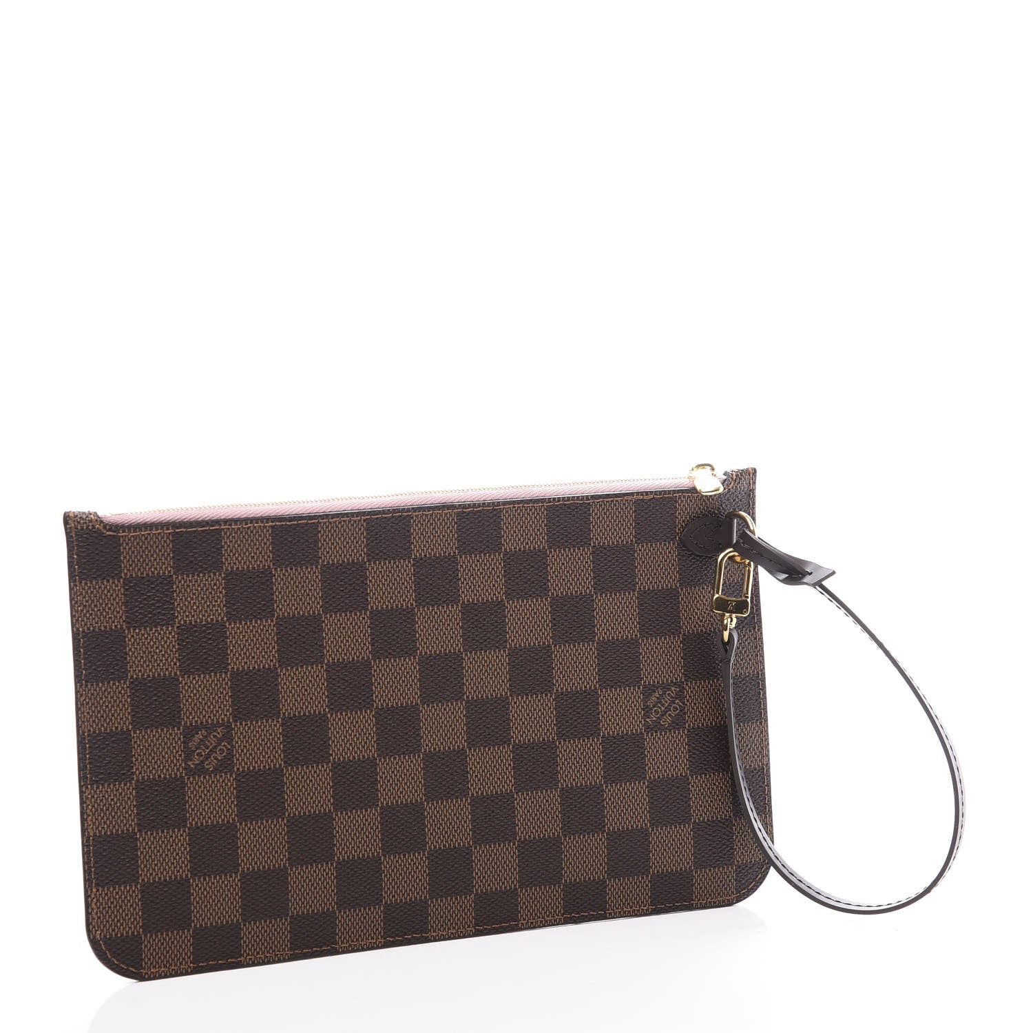 Louis Vuitton Damier Ebene Neverfull MM GM Pochette Rose Ballerine 2 of 8