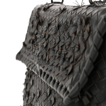 Bottega Veneta Nappa Intrecciato Fringe Flap Grey 12 of 13