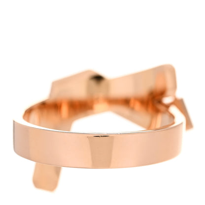 Hermes 18K Rose Gold Kelly Gavroche Ring 51 5.75 3 of 8