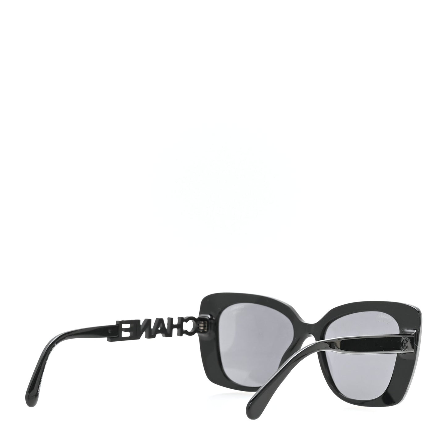 Acetate Strass Polarized Square Sunglasses 5422-B Black