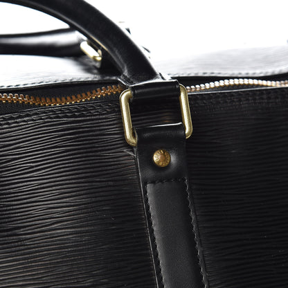 Louis Vuitton Epi Keepall Bandouliere 55 Black 12 of 19