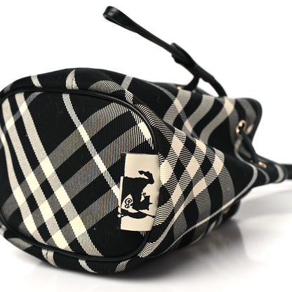 Burberry Check Mini Drawstring Pouch Black Calico 9 of 10