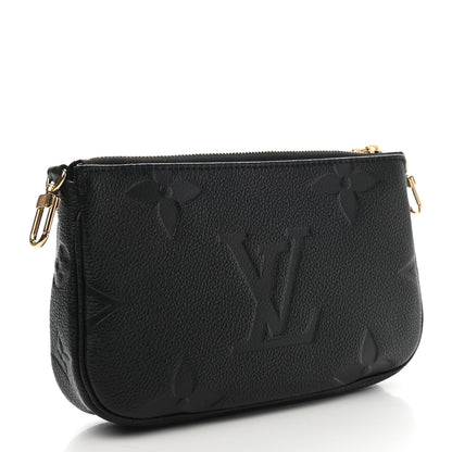 Louis Vuitton Empreinte Monogram Giant Multi Pochette Accessories Mini Pochette Black 2 of 5