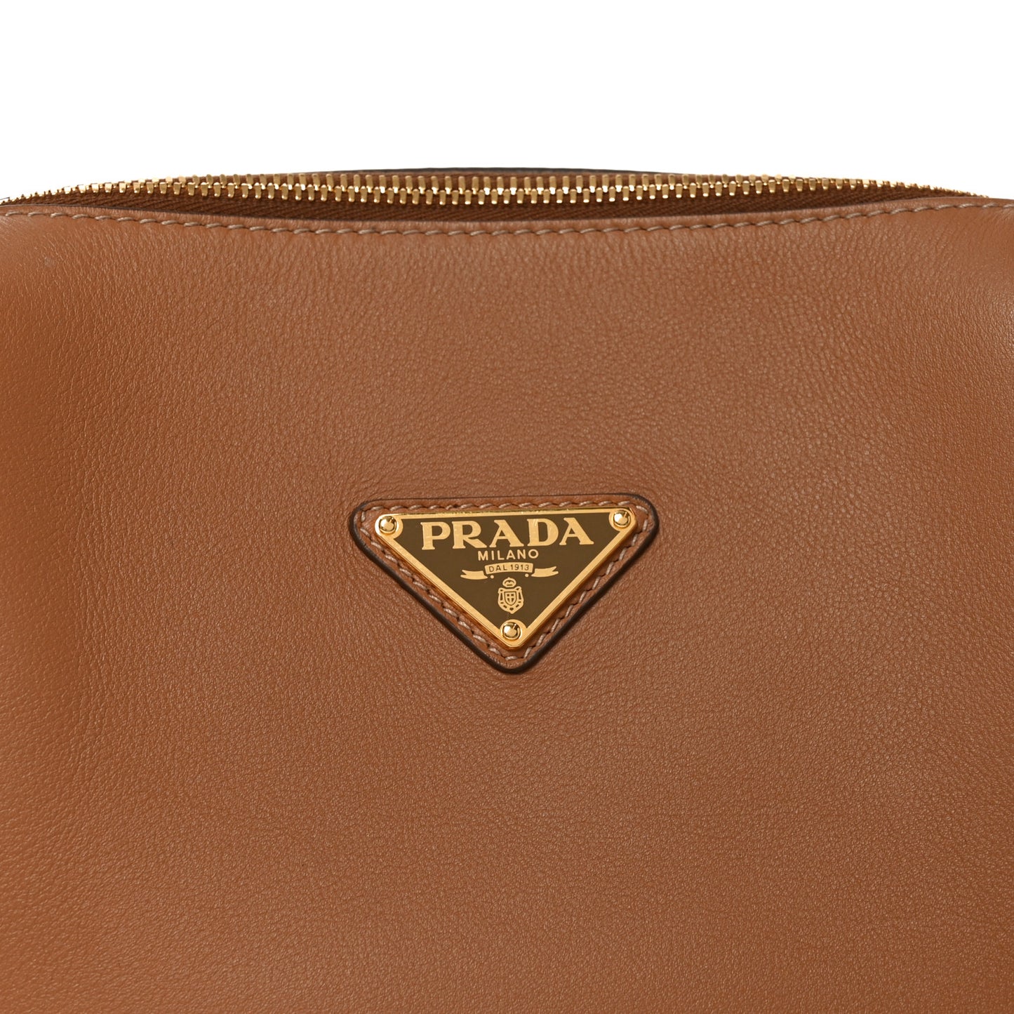 Calfskin Medium Shoulder Bag Caramel