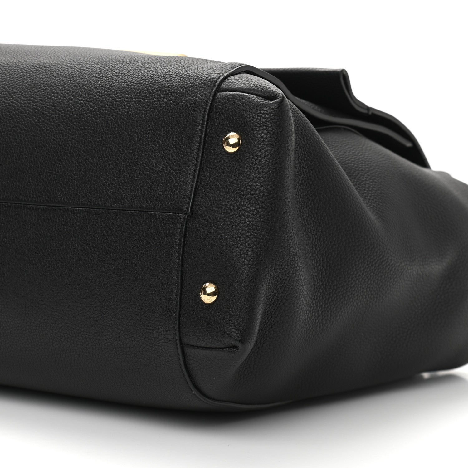 Salvatore Ferragamo Grained Calfskin Bitter Pocket Tote Black 9 of 9