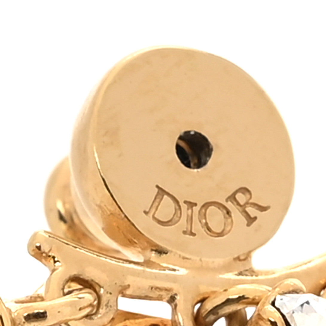 Christian Dior Pearl Crystal Dio(r)evolution Star Earrings Gold 4 of 5