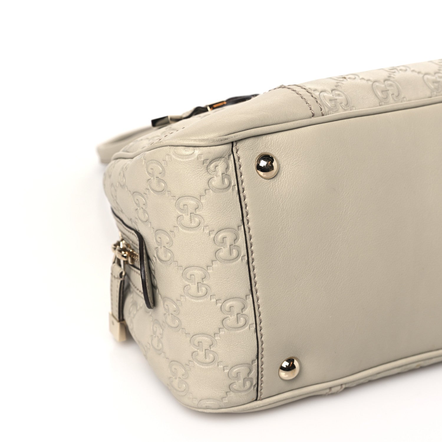 Gucci Guccissima Small Princy Satchel Off White 8 of 10