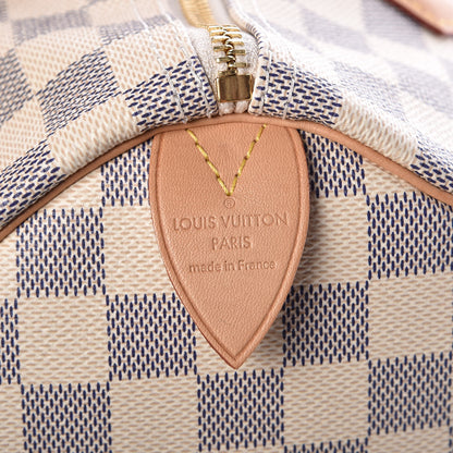 Louis Vuitton Damier Azur Speedy 30 6 of 9