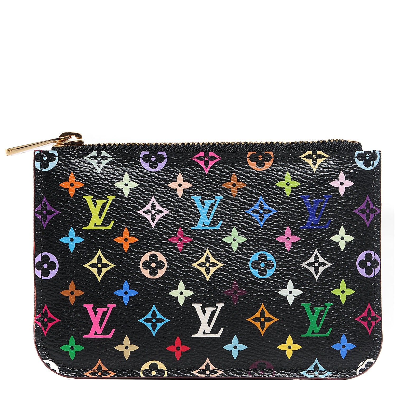 Louis Vuitton Monogram Multicolor Key Pouch Black Grenade 1 of 16