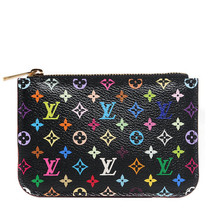 Louis Vuitton Monogram Multicolor Key Pouch Black Grenade 1 of 16