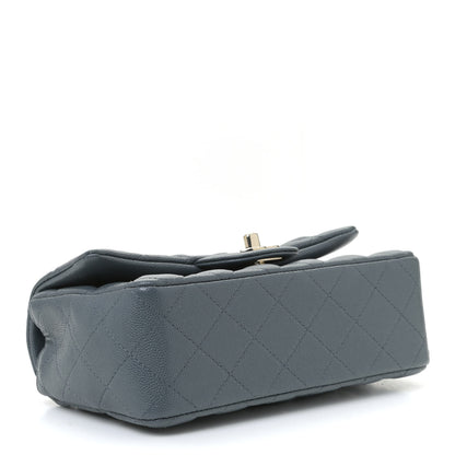 Chanel Caviar Quilted Mini Rectangular Flap Dark Grey 4 of 11