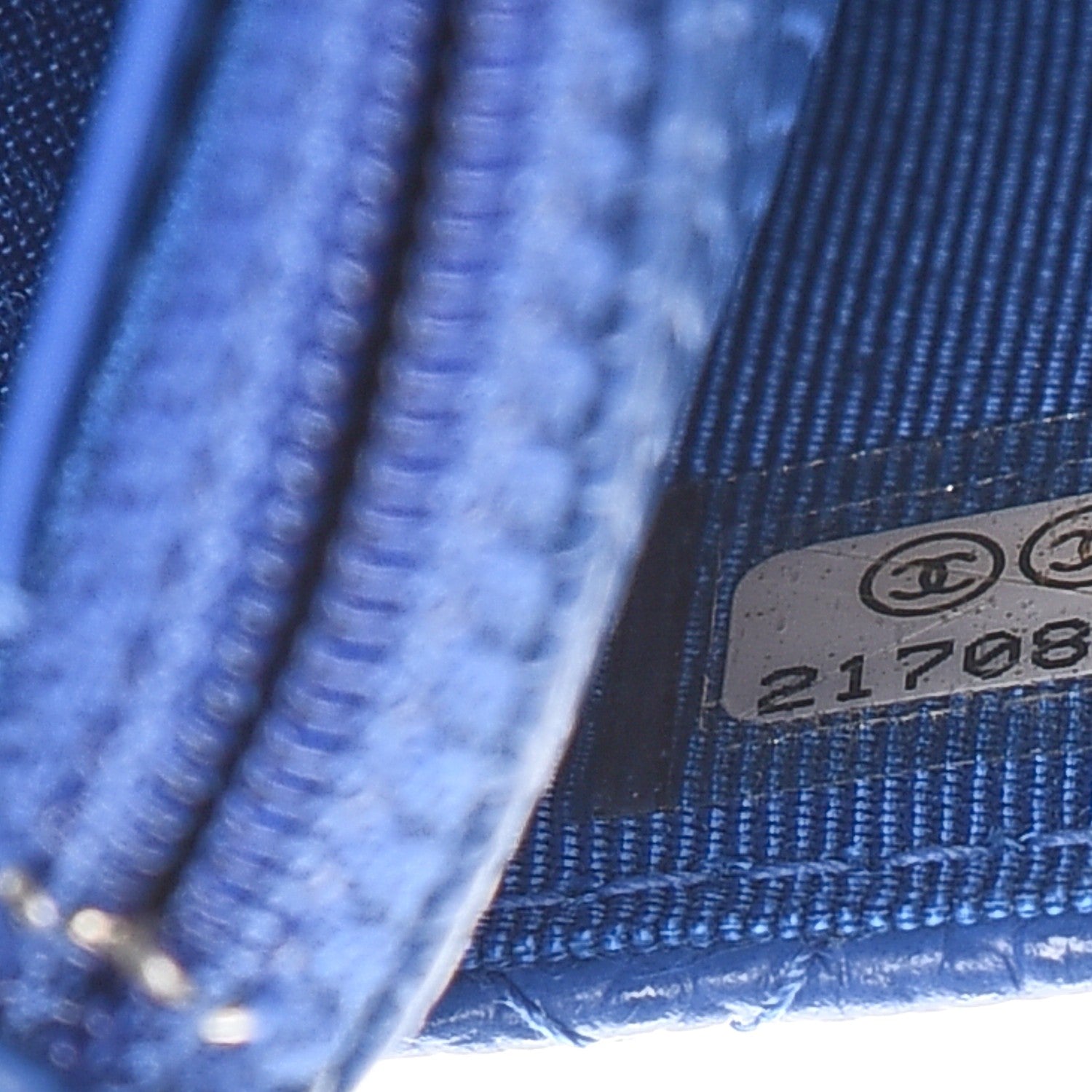 Chanel Caviar Quilted Wallet On Chain WOC Blue 8 of 11