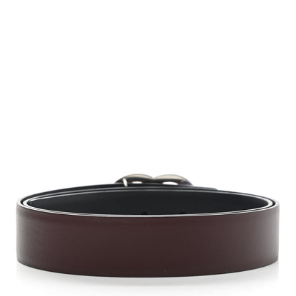 Chanel Calfskin CC Reversible Belt 85 Black Burgundy 4 of 9