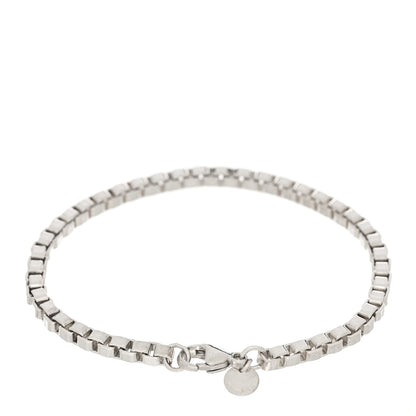 Tiffany Sterling Silver 4mm Venetian Link Bracelet 2 of 4