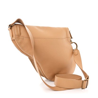 Christian Dior Grained Calfskin Saddle Messenger Bag Beige 3 of 13