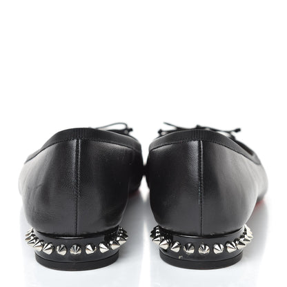 Christian Louboutin Shiny Nappa La Massine Flats 38 Black 8 of 15