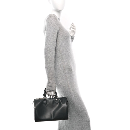 Louis Vuitton Epi Speedy 25 Black 2 of 9