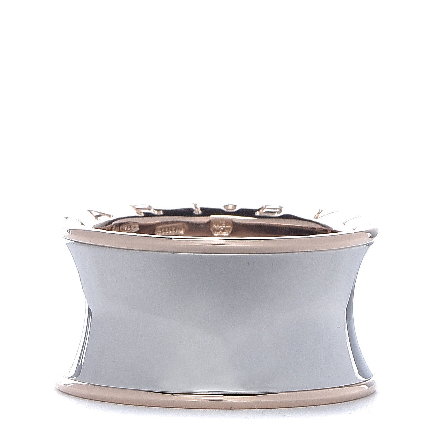 Bulgari Stainless Steel 18K Rose Gold Anish Kapoor B.Zero1 Ring 58 8.25 1 of 6