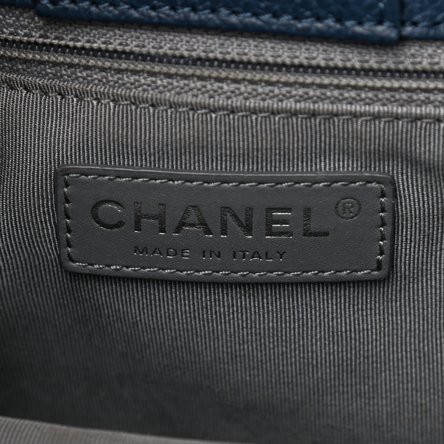 Chanel Calfskin Small Cerf Executive Shopper Tote Navy 6 of 15