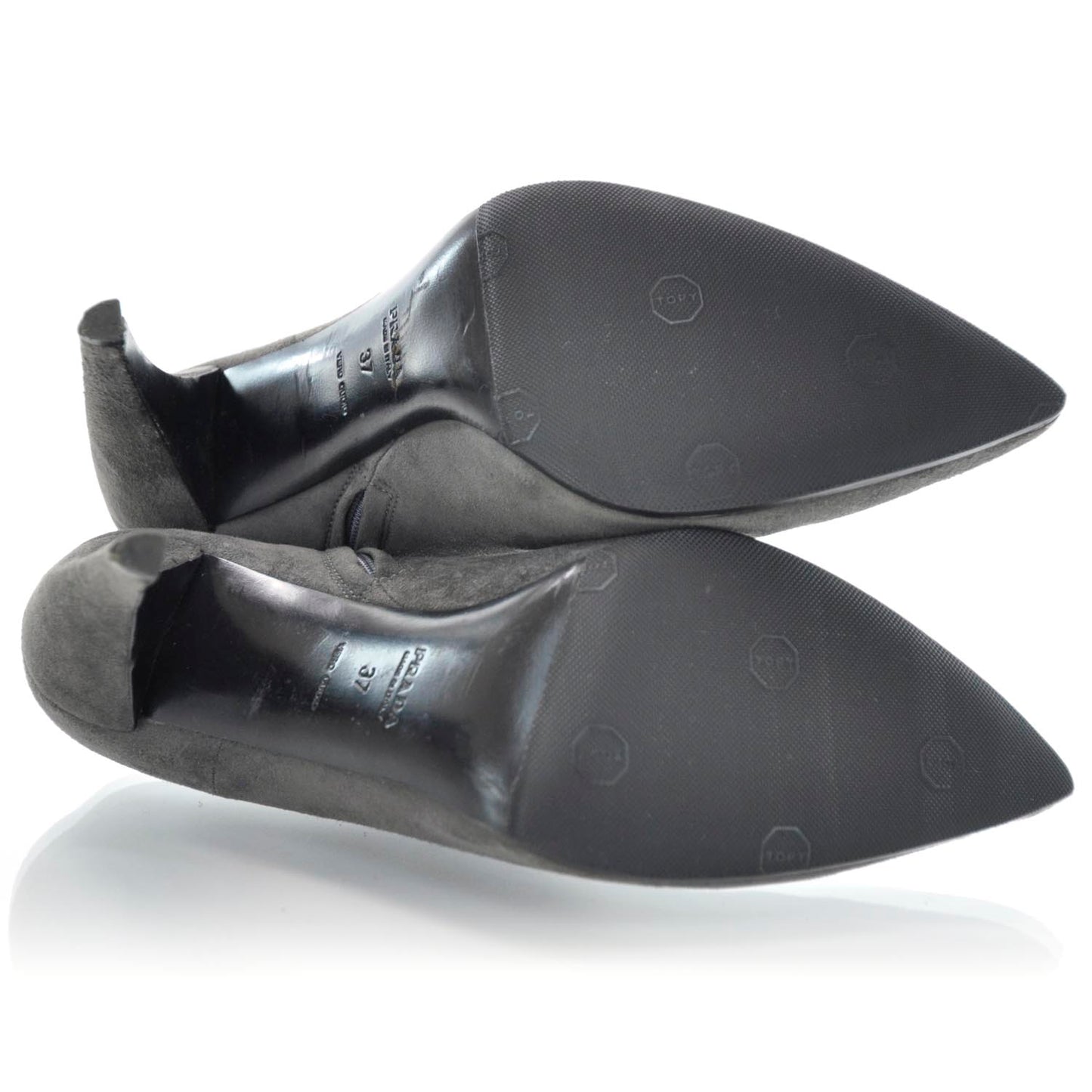 Suede Ankle Boots 37 Grey