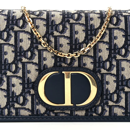 Christian Dior Oblique 30 Montaigne 2-In-1 Pouch Blue 8 of 10