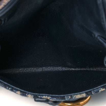 Christian Dior Oblique Nano Saddle Chain Pouch Blue 5 of 7