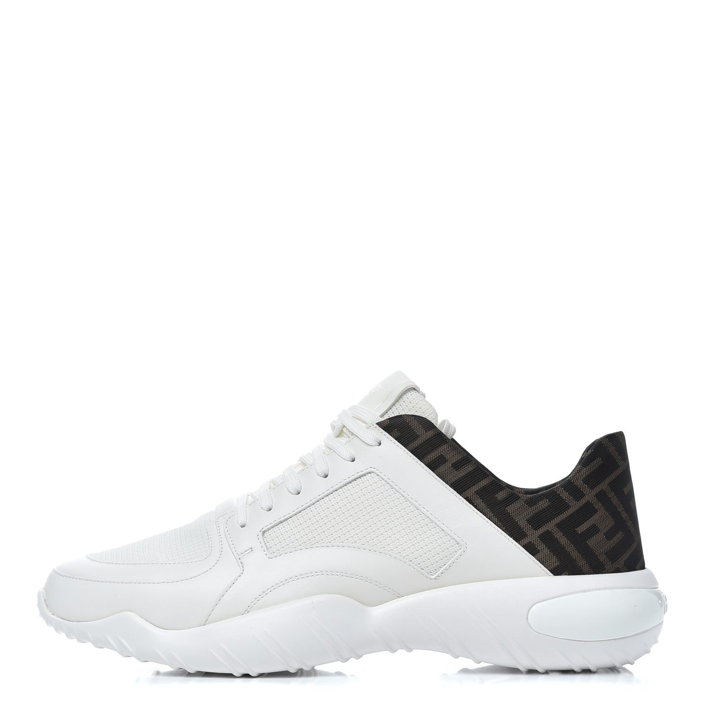 Vitello Technical Mesh FF Mens Sneakers 12 Ultra White Maya Black