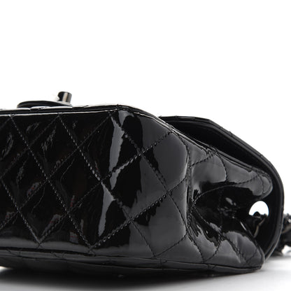 Chanel Patent Calfskin Quilted Mini Square Flap So Black 9 of 10