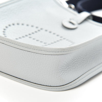Hermes Taurillon Clemence Amazone Evelyne TPM Bleu Pale Indigo 9 of 10