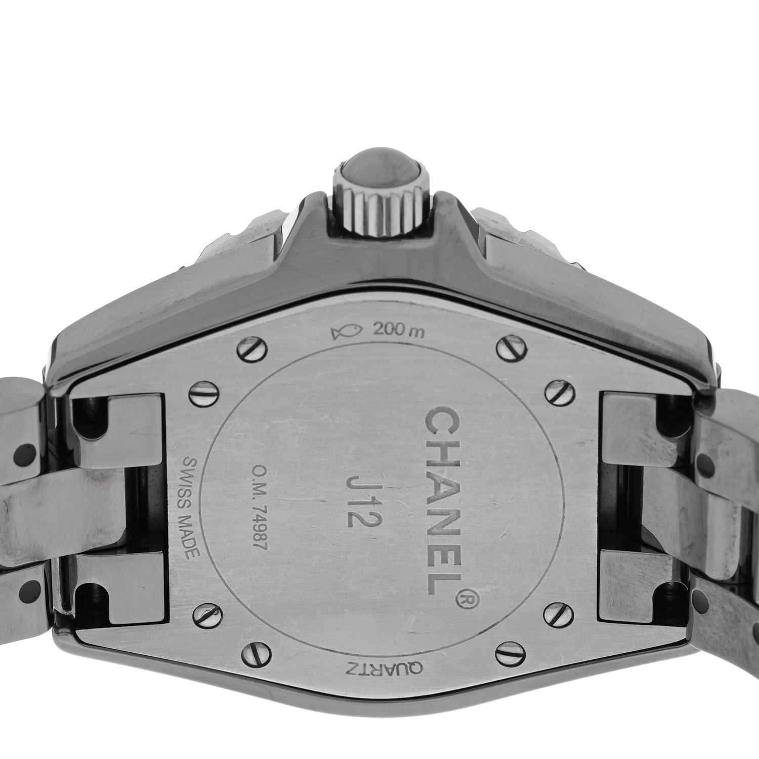 Chanel Titanium Ceramic 33mm J12 Chromatic Quartz Watch 4 of 4