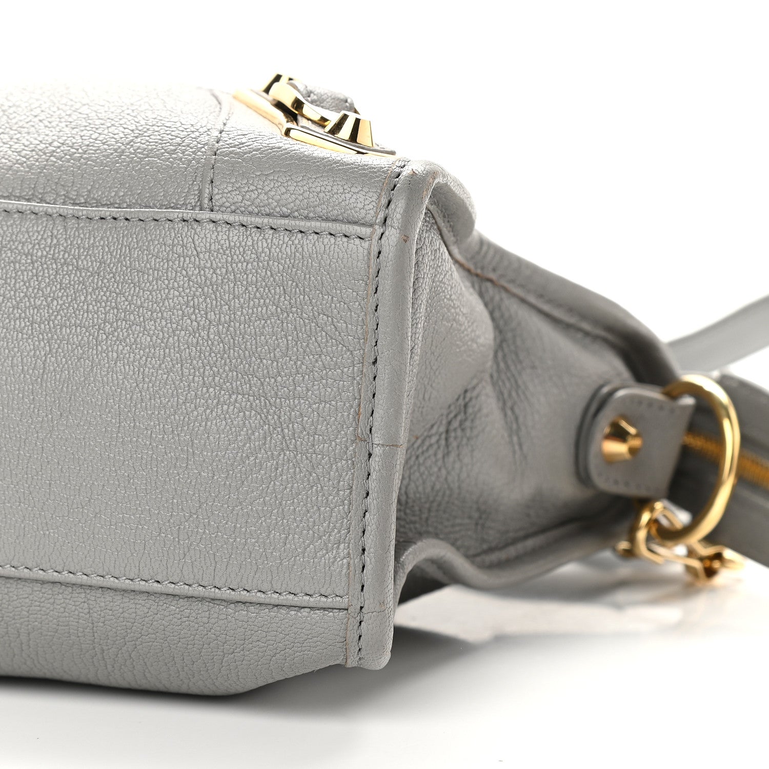 Balenciaga Chevre Gold Metallic Edge Hardware S City Gris Haussmannien 8 of 8