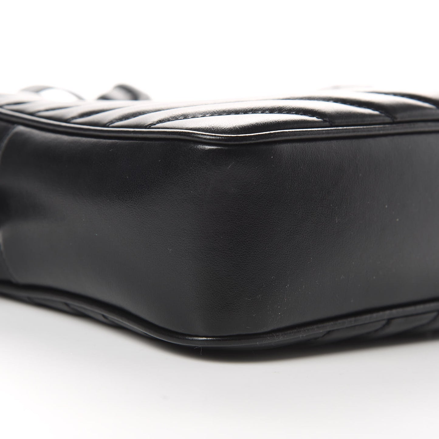 Calfskin Matelasse Monogram Lou Camera Bag Black