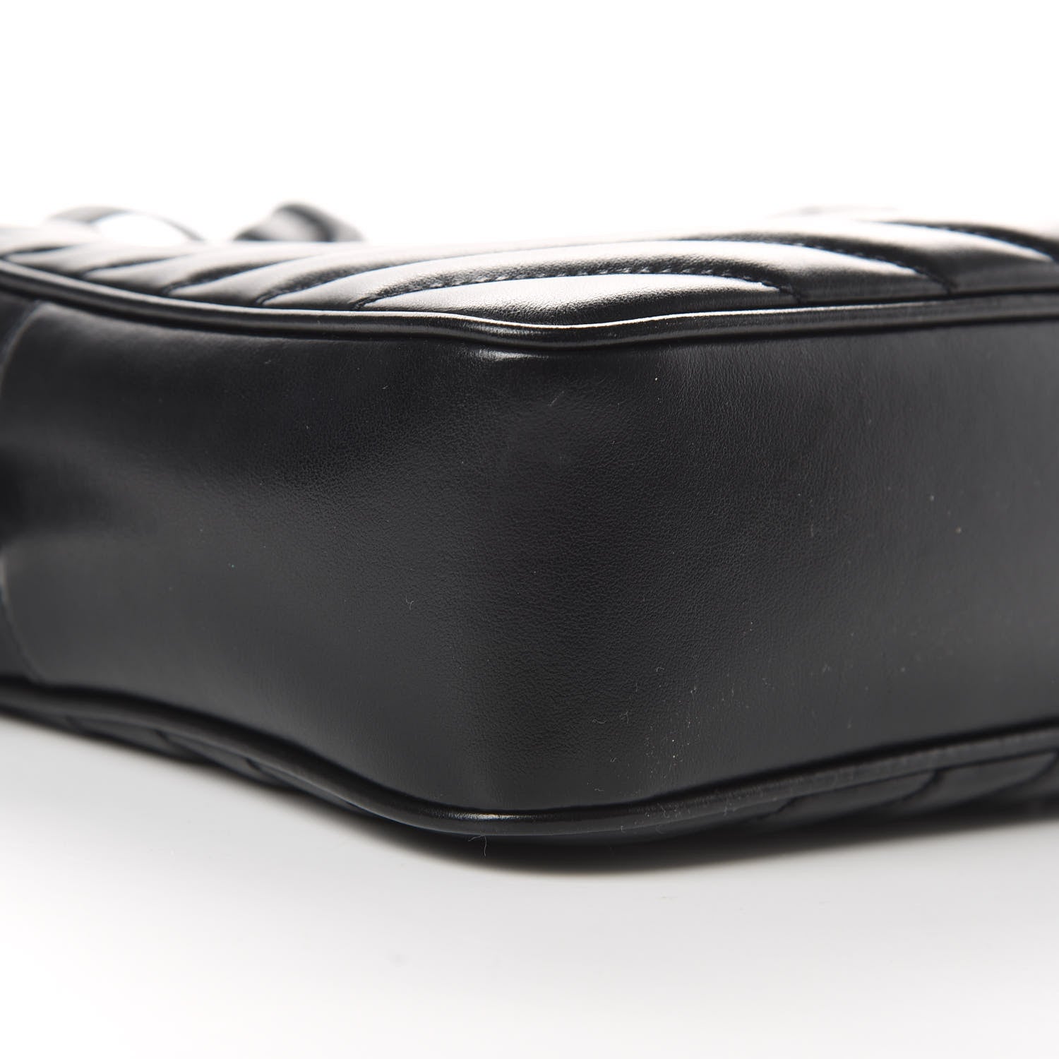 Saint Laurent Calfskin Matelasse Monogram Lou Camera Bag Black 9 of 14
