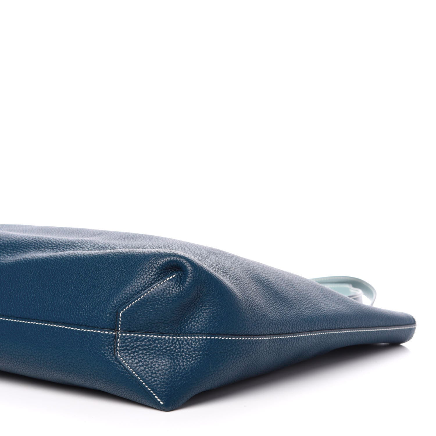 Hermes Taurillon Clemence Double Sens 36 Reversible Tote Ciel Bleu Saphir 14 of 15